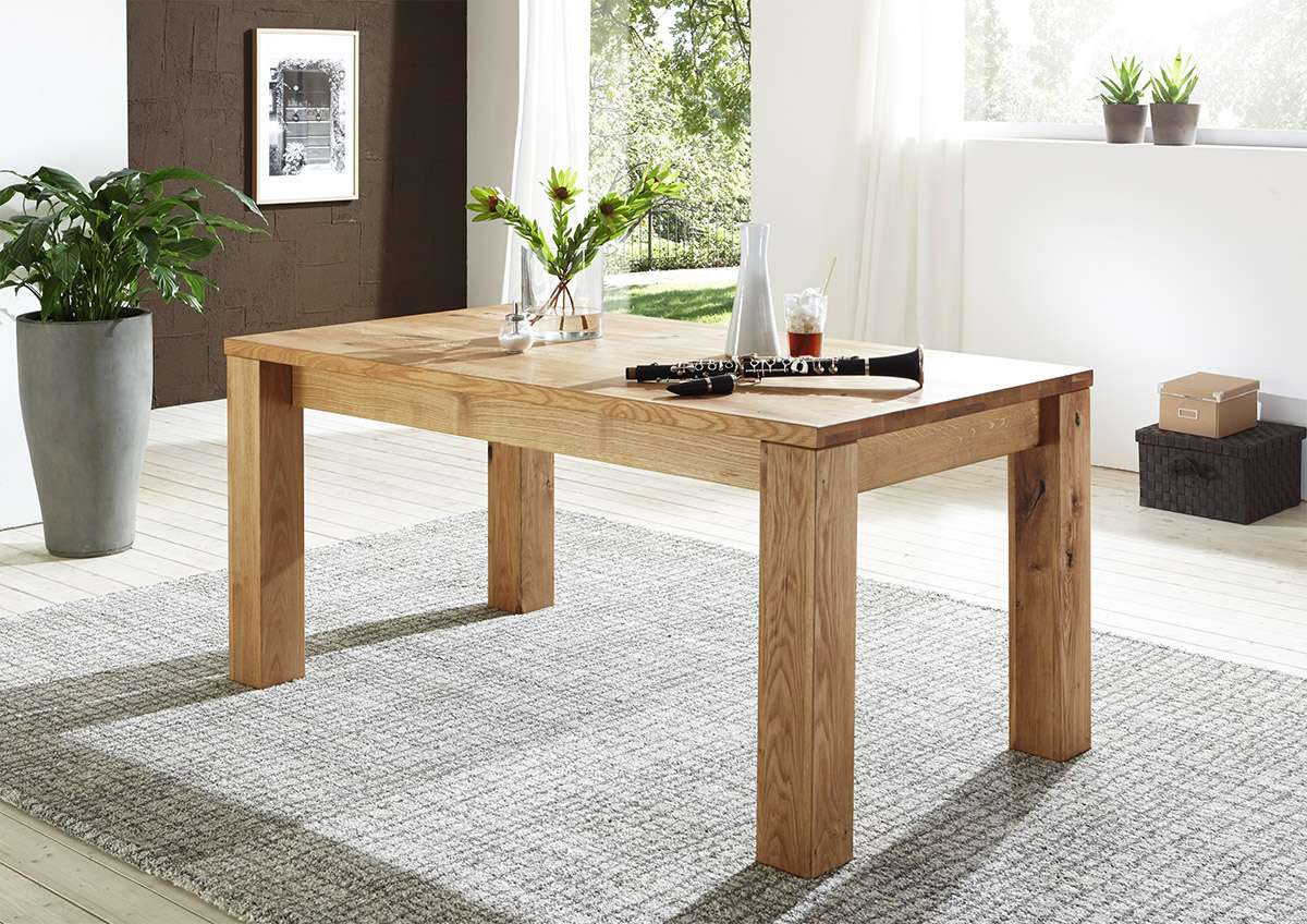 Massiv Esstisch - Serie Ayla - design - Ausziehbar - 4 Versionen - mit