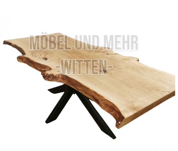 Pappelholz Tisch - aus einem Baumstamm - mit Spidergestell !