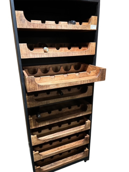 Offenes Weinregal mit 8 Schubfächern!