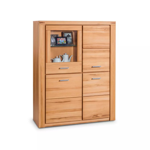 Serie Tanja - Kernbuche teilmassiv - Vitrine!