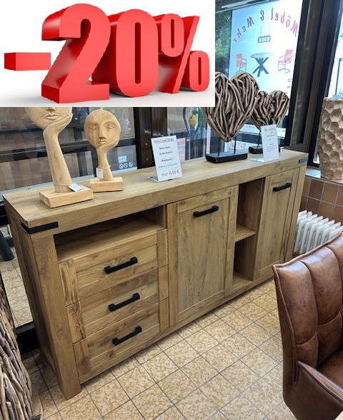 Sideboard - Rustiv Eiche - Teilmassiv ! Sale !