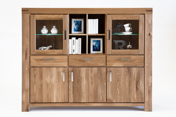 Massiv Eiche - Serie Karina - design - Highboard !