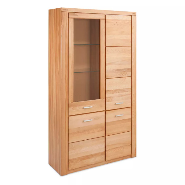 Serie Tanja - Kernbuche teilmassiv - Big Vitrine!