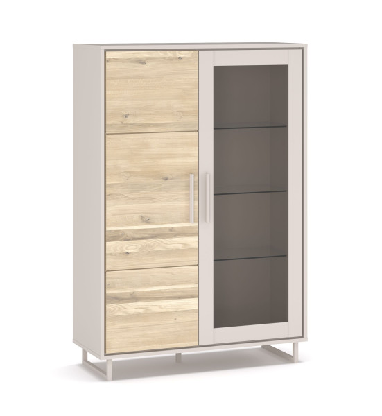 Serie Henry - Vitrine Halbhoch - Aus Eiche und Melaminharz !