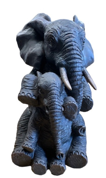 Elefantenfigur Deko - Mutter und Kind !